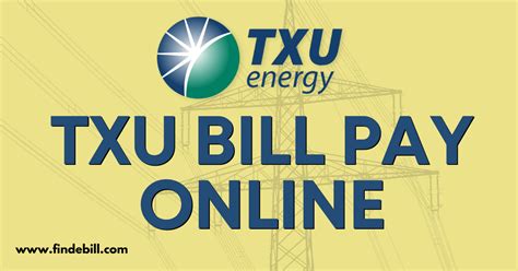 txu energy pay bill online